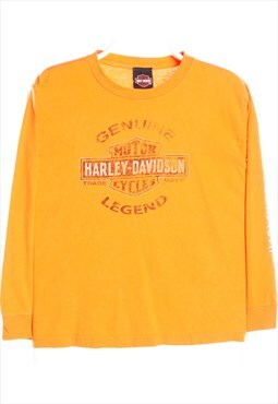 Vintage 90's Harley Davidson Motor Cycle T Shirt Long Sleeve