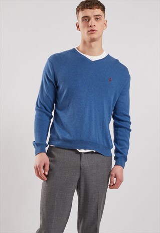 VINTAGE RALPH LAUREN V-NECK JUMPER