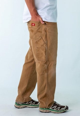 Brown 90s Dickies Denim Carpenter Jeans Baggy Pants