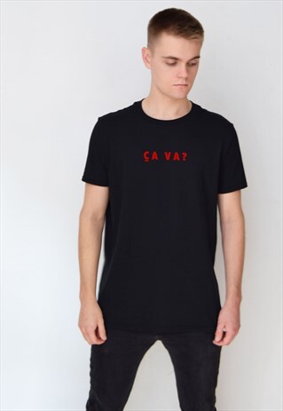 BLACK CA VA? (RED) T-SHIRT