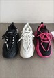 FUTURISTIC SNEAKERS CHUNKY SOLE TRAINERS PLATFORM SHOES PINK