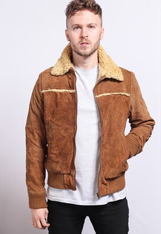 VINTAGE SUEDE AVIATOR JACKET