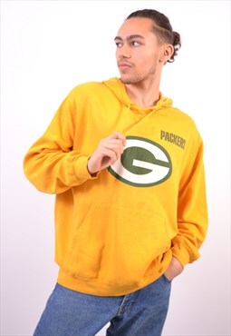 Vintage NFL Packers Hoodie Jumper Yellow