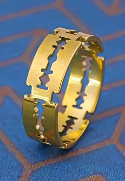 Mens Blade Ring Womens Ring Punk Rock Rings