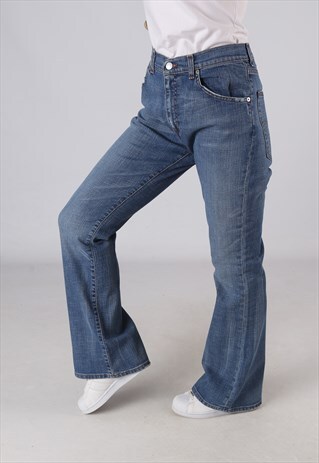 VINTAGE LEVIS 525 BOOTCUT JEANS HIGH WAISTED UK 12 (DL1K)