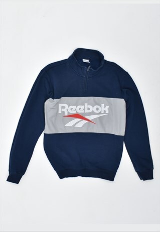 VINTAGE 90'S REEBOK SWEATSHIRT JUMPER BLUE