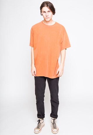 RQST OVERSIZED TEE - WASHED ORANGE
