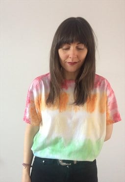 Vintage 90s Multi Coloured Tie Dye T-shirt 