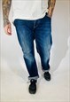 VINTAGE W36 L32 ARMANI SLIM FIT JEANS IN BLUE