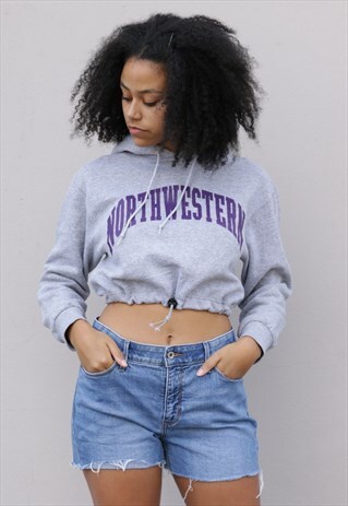 VINTAGE REWORKED CROPPED SWEATSHIRT Z235