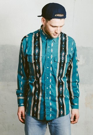 VINTAGE WRANGLER AZTEC SHIRT