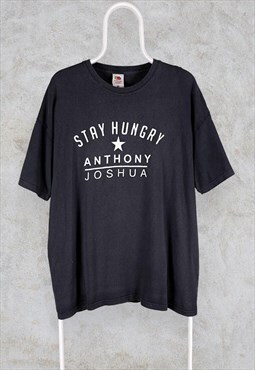 Anthony Joshua T Shirt Boxing Stay Hungry XXL