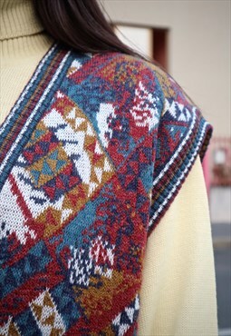 90s Vintage RARE Missoni wool gilet jumper
