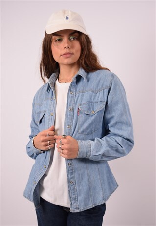 VINTAGE DENIM SHIRT BLUE
