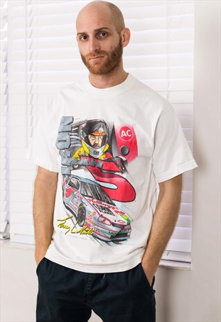 VINTAGE RACING T-SHIRT LOGO 90S M 7.1