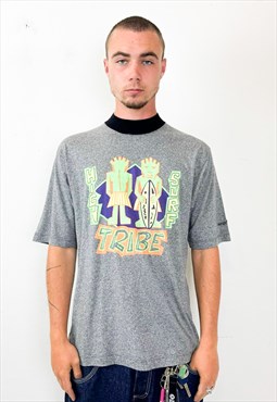 Vintage 90s grey graphic high tribe t-shirt 