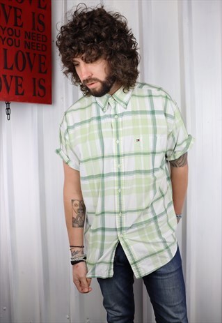VINTAGE TOMMY HILFIGER OVERSIZED GRUNGE INDI WINTER SHIRT