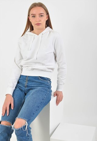 VINTAGE 90S HOODIE IN WHITE