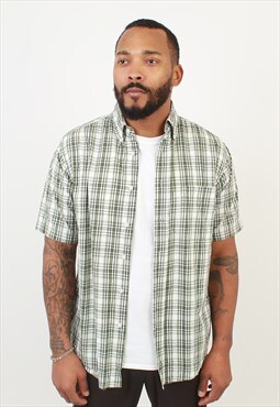 Vintage Wrangler Hero Green Check Short Sleeve Shirt