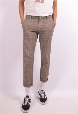 VINTAGE FRED PERRY TROUSERS CHECK MULTI