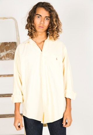 VINTAGE 80S POLO RALPH LAUREN SHIRT / R0511