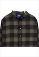 VINTAGE 90'S APT 9 SHIRT CHECK LONG SLEEVE BUTTON UP BLACK,