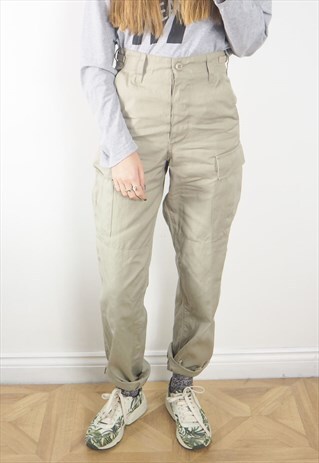 VINTAGE SAND CARGO TROUSERS