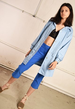80'S RETRO EGGSHELL BLUE FESTIVAL GARM JACKET PARKA