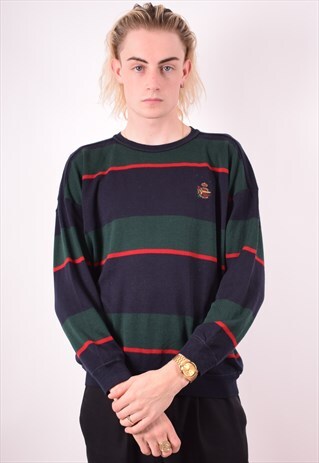 PAUL & SHARK MENS VINTAGE JUMPER SWEATER MEDIUM MULTI 90S