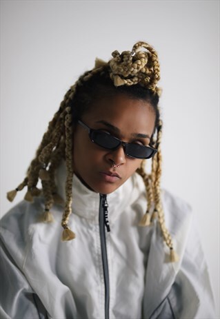 BLACK SUMMER 90S Y2K SLIM OG SUNGLASSES SHADES