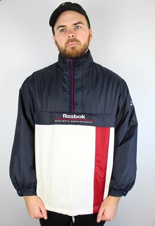 VINTAGE REEBOK 1/4 ZIP PADDED JACKET SIZE MEDIUM