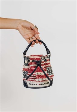 Vintage 00s USA Tommy Hilfiger Mini Bag