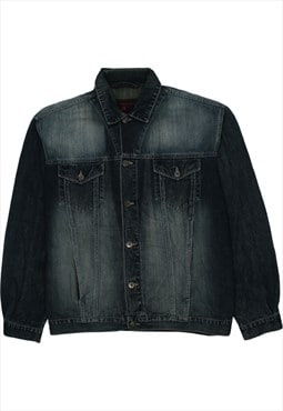 Vintage 90's Authentics Denim Jacket Heavy Weight Button Up