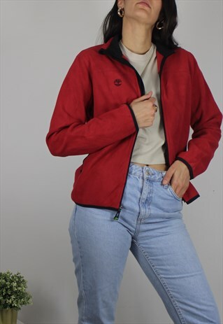 VINTAGE TIMBERLAND FLEECE JACKET W LOGO FRONT