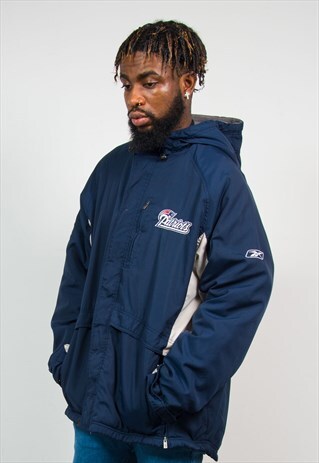REEBOK NFL NEW ENGLAND PATRIOTS HOODED JACKET