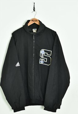 Vintage  Adidas Schalke Coat Black XXLarge