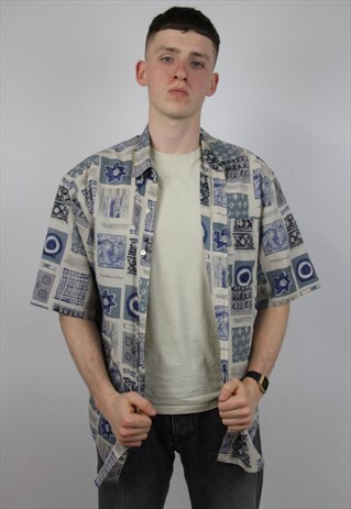 VINTAGE 90'S PATTERNED SHIRT