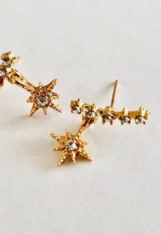 LONG STAR STUD EARRING