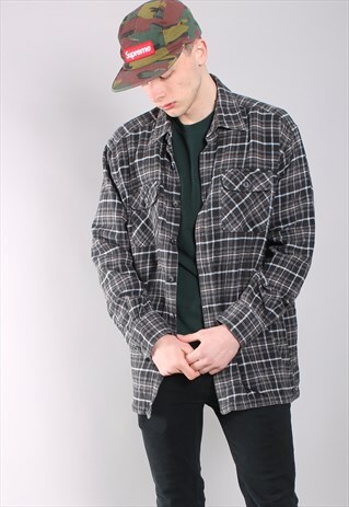VINTAGE CHECK FLANNEL SHIRT