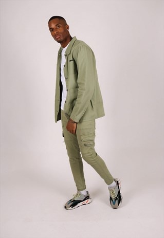 FORT UTILITY SHIRT IN WASHED KHAKI