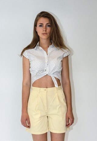 VINTAGE RETRO YELLOW RALPH LAUREN SHORTS