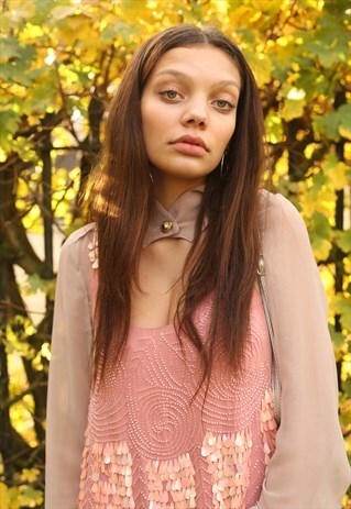 RARE PRIMULAPRIMROSE- PINK SEQUIN MIDI DRESS