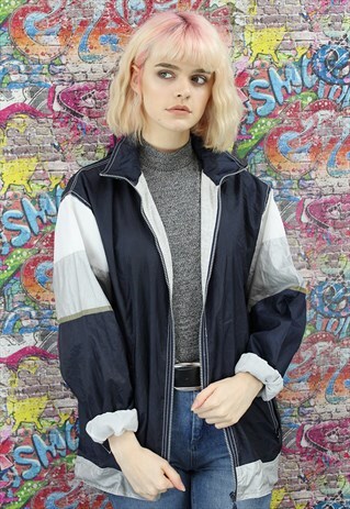 VINTAGE 90S SHELL JACKET / WINDBREAKER. UNISEX SPORTSWEAR.