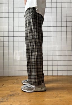 Vintage OAKLEY Pants Checked Grey 