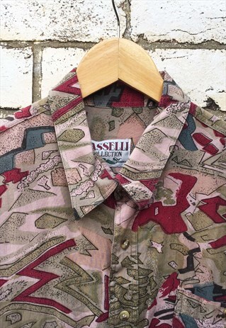 VINTAGE ITALIAN PATTERNED SHIRT 90S CRAZY