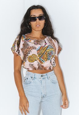 Vintage Printed Patterned 90s Reworked Graphic Tshirt