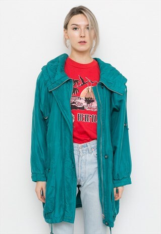TEAL SILK JACKET