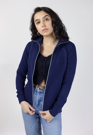 VINTAGE 90S LOTTO NAVY SPORTS JACKET