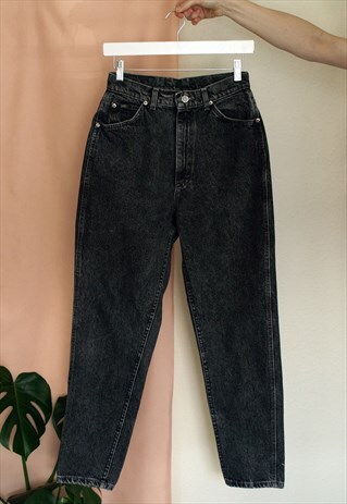 BLACK DENIM LEE MOM JEANS