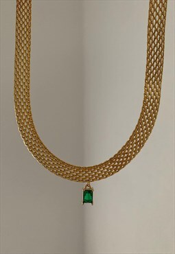 Green Crystal Necklace
